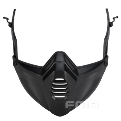 FMA Airsoft Guide Rail Connect Half Face Mask For SF Hnuting Helmet Camo Army