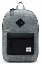Herschel Heritage Backpack Raven Crosshatch - Black, 21.5 L