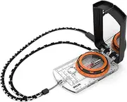 Silva Compass Navigation - Compass 4 - Graduated in Mils & Degrees - Scale 1:25k 1:40k 1:50k mm & in - Navigation Compass for Professionals - Rotating Compass Housing - Military Compass Hiking
