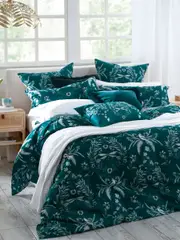 MM Linen Jardin Teal Quilt Cover Set