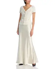 Self-Portrait Boucle Tailored Gown