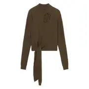 [Blumarine] Blumarine Tie-detail Sweater S GREEN