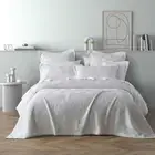Bianca Cassiano Jacquard Bedspread Comforter Coverlet White Single / Double