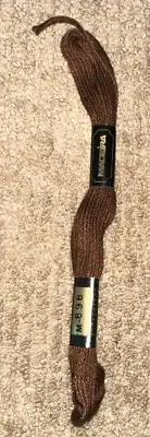 Vtg Madeira 6 Strand Cotton Floss M-898 Brown NOS