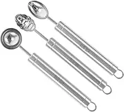 Cabilock Dessert Spoon Melon Ball Spoon Stainless Steel Scoop for Ice Watermelon Fruits Easy to Use Round Scooper