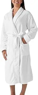 Linen House Plush White Adults One Size Robe