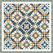 Sheaves And Pulleys - 93" X 93" Wheat Fields Batik Queen Size Quilt - Top & Bind