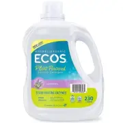 ECOS Hypoallergenic Liquid Laundry Detergent + Enzymes, Lavender Scent (230 load