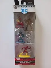 Nano Metalfigs DC Justice League Five Figurine Set-Wonder Woman,Cyborg,Batman