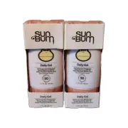 2x Sun Bum Daily Gel Sunscreen Moisturizer Broad Spectrum SPF 50 1.7 oz Ex 2/26