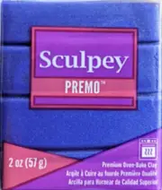 Indigo Metallic - Sculpey Premo Accent Polymer Clay