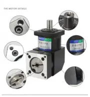 Nema42 Reducer 110mm Stepper Motor Lathe 90 Degree Right Angle Planetary Gearbox