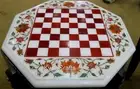 12x12 Inches Unique Design Inlay Work Coffee Table Top Marble Kitchen Side Table