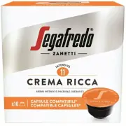 SEGAFREDO Dolce Gusto Crema Ricca Coffee Pods - 10 capsules