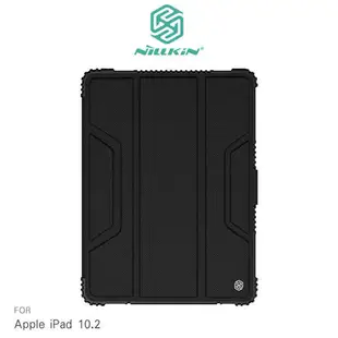 【愛瘋潮】NILLKIN Apple iPad 10.2 悍甲皮套 支架 休眠喚醒 磁吸 透明背版