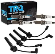 TRQ Ignition Wires Spark Plugs Kit Compatible with 2001-2004 Dodge Neon