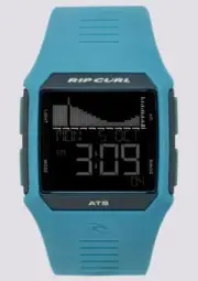 Rip Curl Mens RIFLES DIGITAL TIDE SURF WATCH New - A1119 Teal