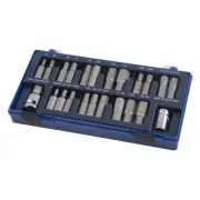 Kincrome 23 Piece 1/2" Drive Hex and Spline Drive Socket Set