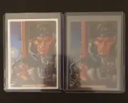 2024 Marvel Masterpieces ‘92 Gambit (8) Card Lot Lenticular Blue Traxx