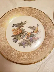2 Authentic Lenox BOEHM Birds Plate Limited Edition 1970&1971 Gilt Collectable
