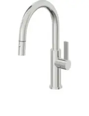 California Faucets K51-102-FB-PC Pull-Down Kitchen Faucet Polished Chrome
