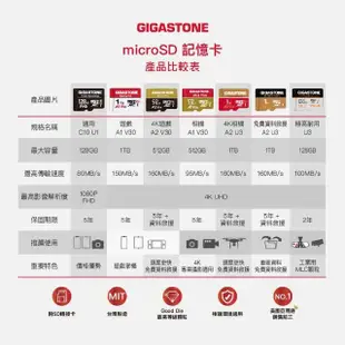 【GIGASTONE 立達】4K Camera Pro microSDXC UHS-Ⅰ U3 A2V30 64GB攝影高速記憶卡-2入組(支援GoPro)