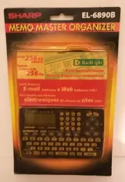 Sharp EL-6890B Memo Master Organizer Planner Handheld 256KB Vintage