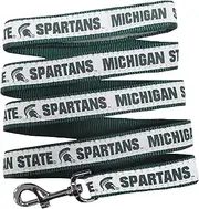 Pets First Collegiate Pet Accessories, Dog Leash, Michigan State Spartans, Small