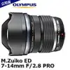 Olympus M.ZUIKO ED 7-14mm F2.8 PRO 廣角鏡(7-14,元佑公司貨)