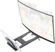 COMNESTBI Curved Mobile Tv 12 Screen Magnifier Phone Amplifier Bracket Portable Holder Easy Viewing