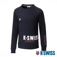 在飛比找momo購物網優惠-【K-SWISS】圓領長袖上衣 Modern Sweatsh