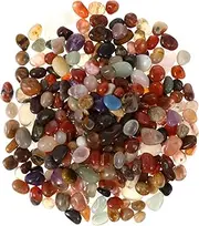 MERRYHAPY 1Pack Tumbled Pebbles Stones for Decorative Landscaping Natural Polished River Rocks for Aquariums Gardens Flower Arrangements and Home Decor