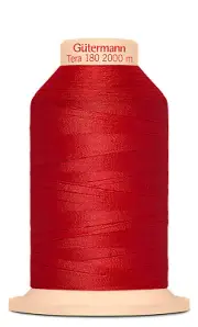 Gutermann Tera 180, 2000m Overlocking / Sewing Thread Col 365 RED