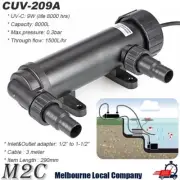 SUNSUN UV Sterilizer 9W UVC Light Lamp Clarifier CUV-209A Aquarium Pond Fish