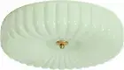 Lighting Nordic Green Glass Flush Mount Ceiling Light Vintage LED Semi Flush Mou