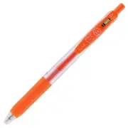 Zebra Sarasa Clip Gel Retractable Pen Fine 0.5mm Orange Office School Home