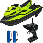 Remote Control RC Boats Speed Pools Lakes 2 Batteries Dual Motors Charger Cables Low Battery Prompt Motor Water Fun Kids Toy Gift