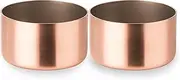 [Mauviel] 1830 M'Passion Copper & Stainless Steel 2-Piece Souffle Mold Set, Made In France