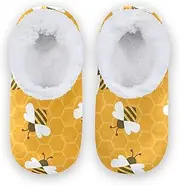 [Caihoyu] Kids Girls Boys Slippers Fuzzy Fleece Anti-Skid Sole Lightweight House Shoes Home Indoor