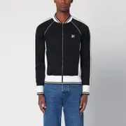 [Palm Angels] Black/white zip sweatshirt M Black