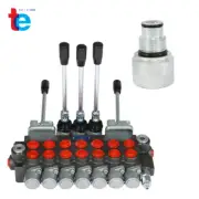 7 Spool 11GPM Hydraulic Controller 40L BSPP Interface+Conversion Plug