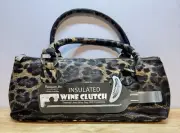 NWT Primeware Wine Purse Clutch Thermal Insulated Bag Leopard