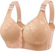 [Generic] Bralette Top Lace Bras Pack T Shirt Ladies Sports with Pads Strapless Bra Clear Back Front Fastening Plus Size White Wired Backless Bigger Bust Sexy Pasting High Impact Large Breasts Non