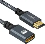 Twozoh HDMI Extension Cable 5M, HDMI Male to Female HDMI Cord, HDMI 2.0 Cable Adapter Support 4K@60Hz 3D HDR