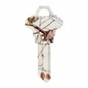 Hillman 5933783 RealTree Snow House & Office Universal Key Blank for Single