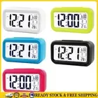Alarm Clock LED Display Digital Backlight Calendar Desktop Snooze Mute