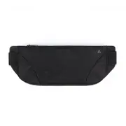 SPORX Slim Running Belt Zip Waist Pouch Black