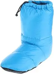 Baosity 90% White Goose Down Camping Tent Booties Slippers Unisex Men Women Footwear - Blue L