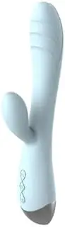 Vibrating Massager for Women, 10 Vibration Modes, Clitoral Stimulation, Waterproof, USB Rechargeable, Blue