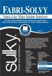 Sulky Fabri- Solvy water soluble stabiliser TRACKED POST 20" x 36" sheet.